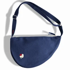 Merci - Banane Trèfle en lin - Bleu Shibori