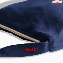 Merci - Banane Trèfle en lin - Bleu Shibori