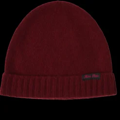 Merci - Bonnet en laine et cachemire - Bordeaux & Rose