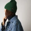 Merci - Bonnet en laine et cachemire - Vert & Jaune