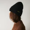 Merci - Bonnet en laine et cachemire - Noir & Jaune