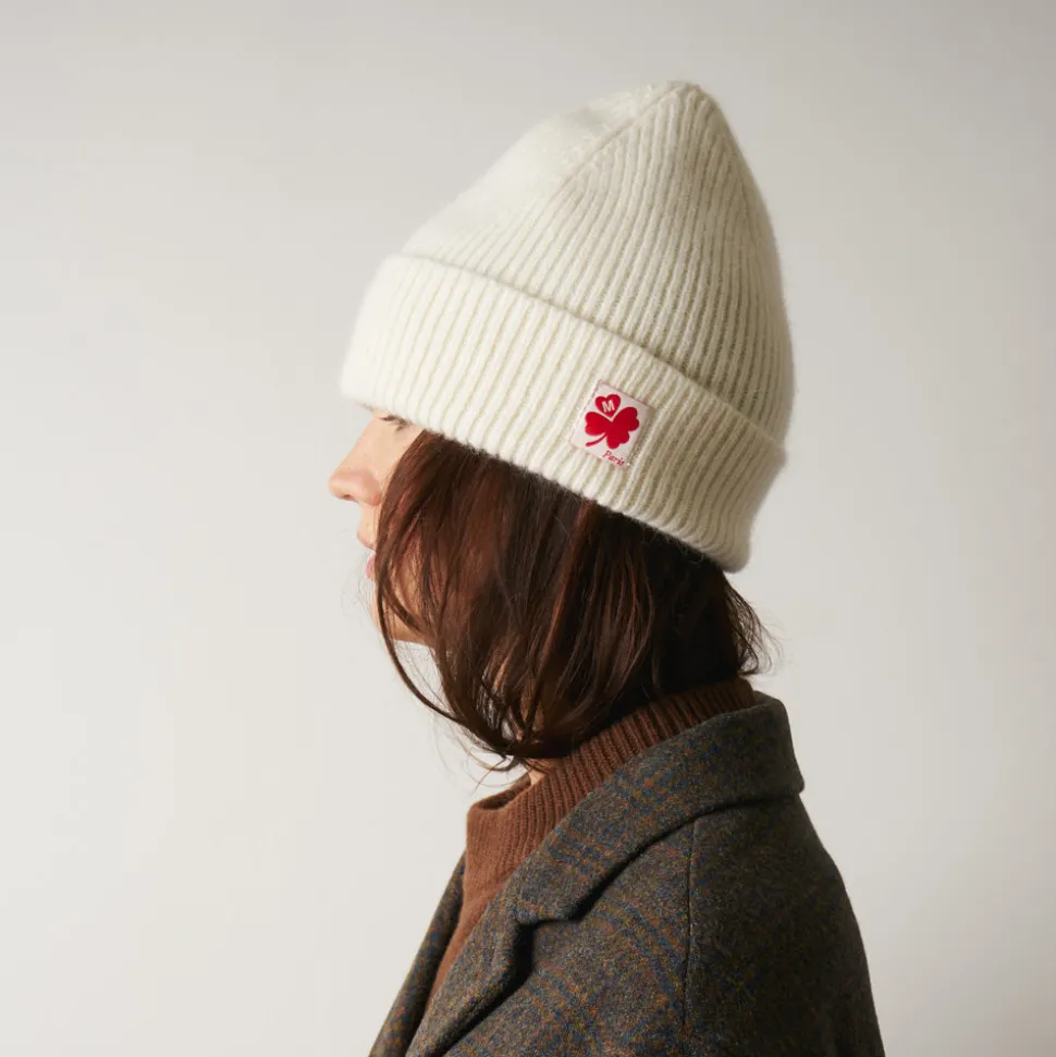 Merci - Bonnet Lucky - Blanc & Rouge