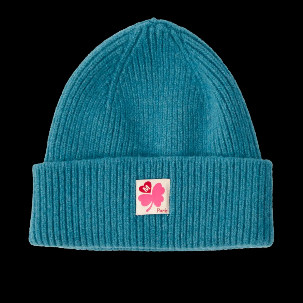 Merci - Bonnet Lucky - Bleu & Rose