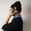 Merci - Bonnet Lucky - Marron & Bleu