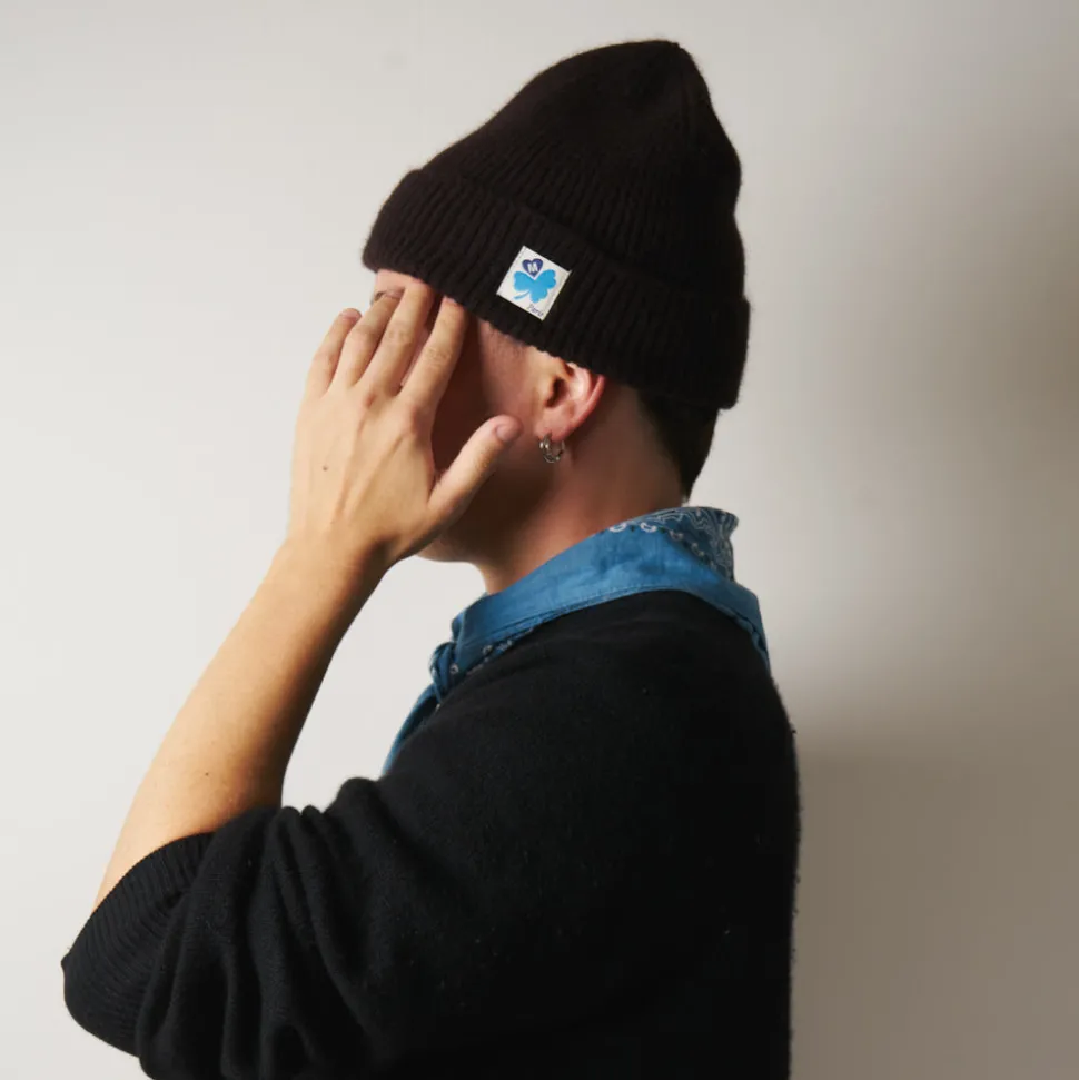 Merci - Bonnet Lucky - Marron & Bleu