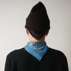 Merci - Bonnet Lucky - Marron & Bleu