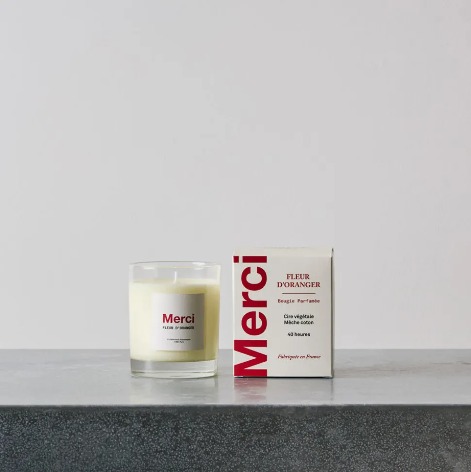 Merci - Bougie - Fleur d'oranger