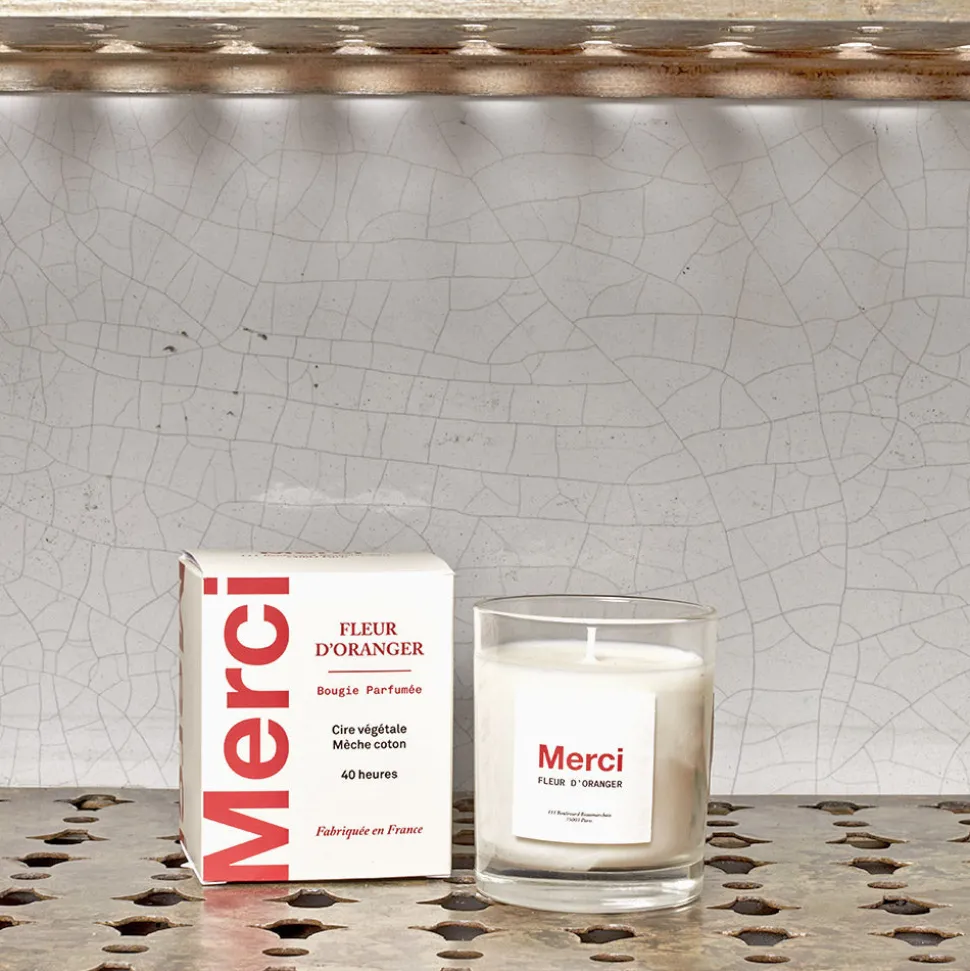 Merci - Bougie - Fleur d'oranger
