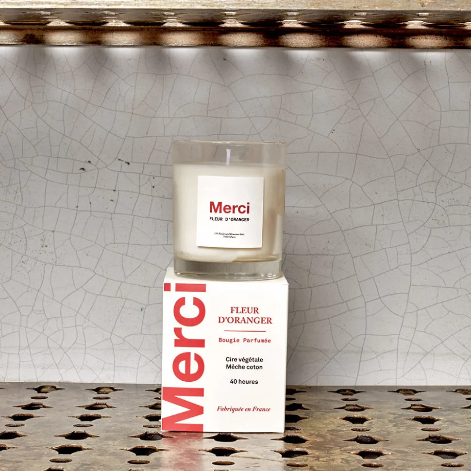 Merci - Bougie - Fleur d'oranger