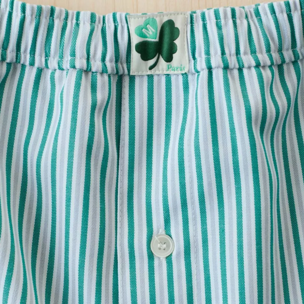 Merci - Boxer Jude - Rayures Vert