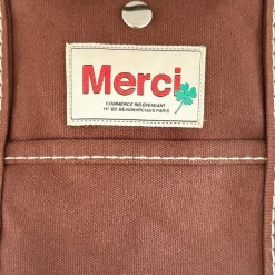 Merci - Cabas Candide en canvas - Marron Foncé