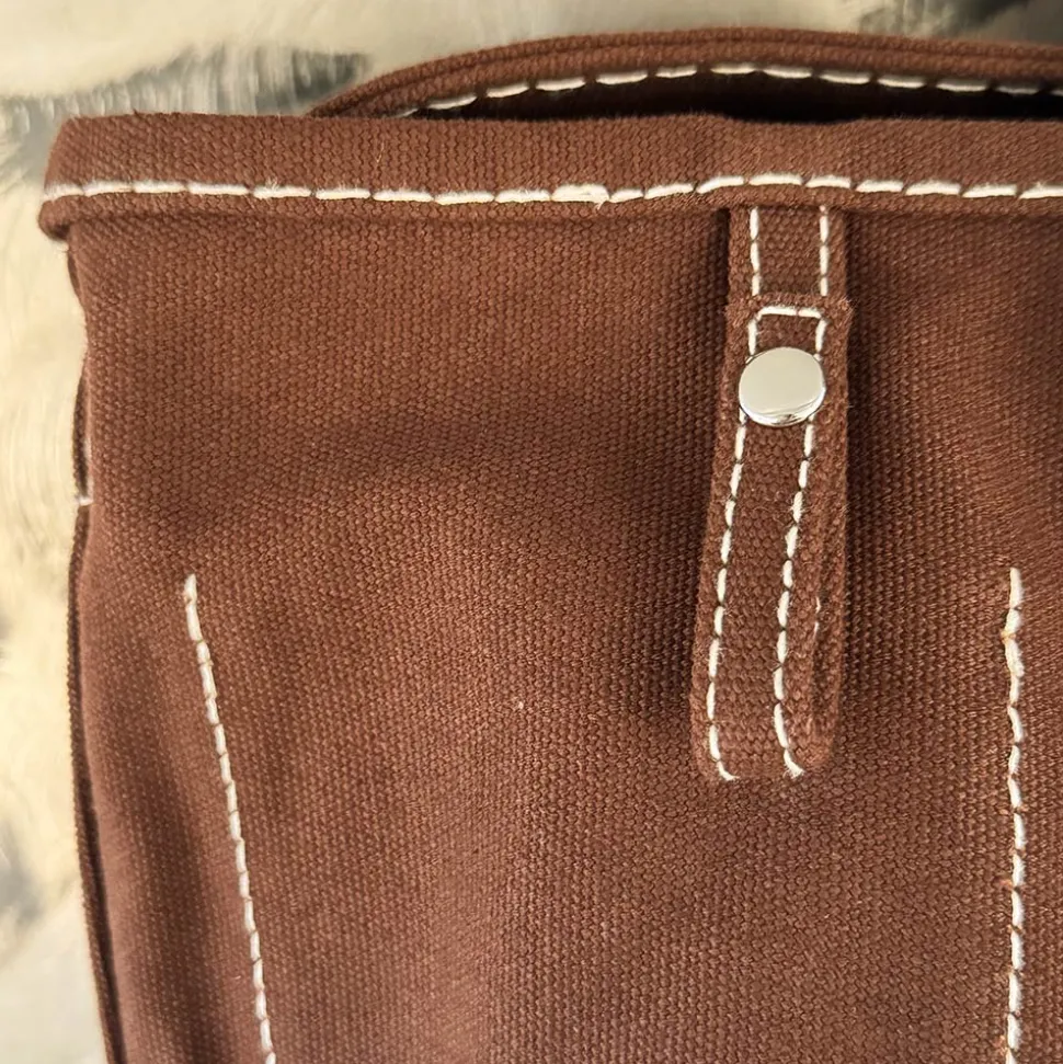 Merci - Cabas Candide en canvas - Marron Foncé