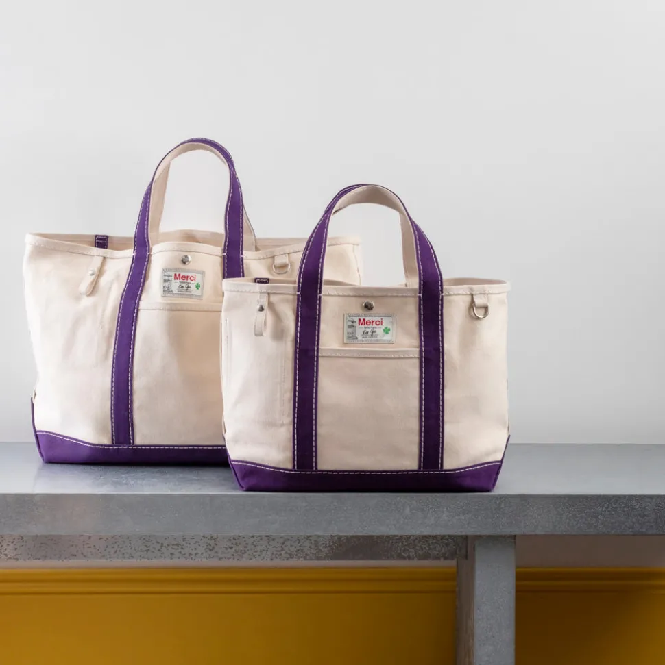 Merci - Cabas Candide en canvas - Violet