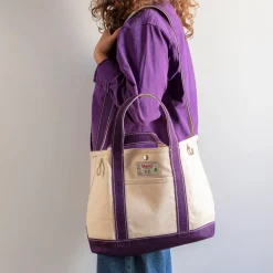 Merci - Cabas Candide en canvas - Violet
