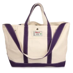 Merci - Cabas Candide en canvas - Violet