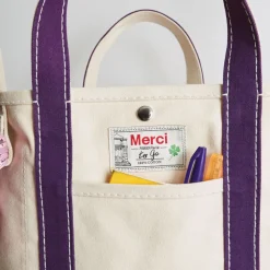 Merci - Cabas Candide en canvas - Violet