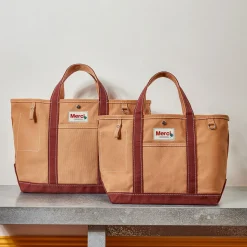 Merci - Cabas Candide en canvas - Marron