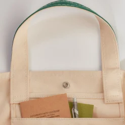 Merci - Cabas Candide en canvas - Vert