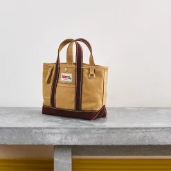 Merci - Cabas Candide Mini en canvas - Marron