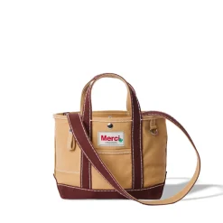 Merci - Cabas Candide Mini en canvas - Marron