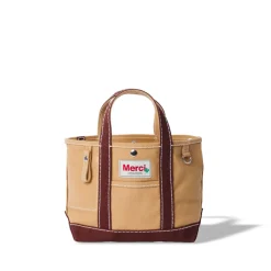 Merci - Cabas Candide Mini en canvas - Marron