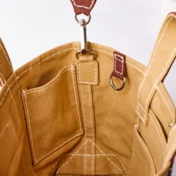 Merci - Cabas Candide Mini en canvas - Marron