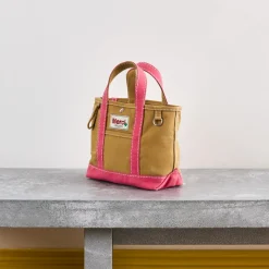 Merci - Cabas Candide Mini en canvas - Rose