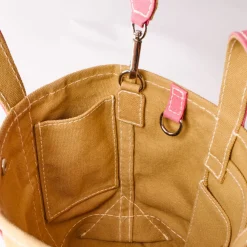 Merci - Cabas Candide Mini en canvas - Rose