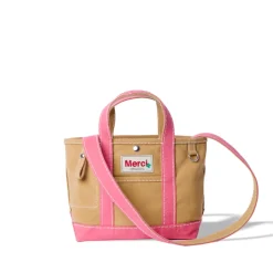 Merci - Cabas Candide Mini en canvas - Rose