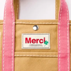 Merci - Cabas Candide Mini en canvas - Rose