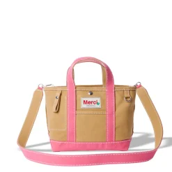 Merci - Cabas Candide Mini en canvas - Rose