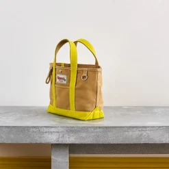 Merci - Cabas Candide Mini en canvas - Jaune