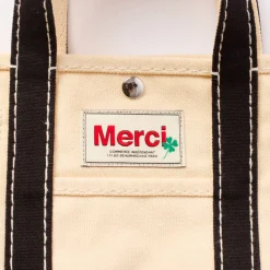 Merci - Cabas Candide Mini en canvas - Noir