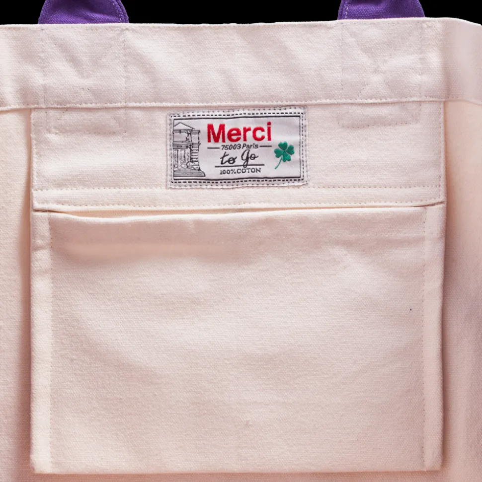 Merci - Cabas Tréfle Bouclette - Violet