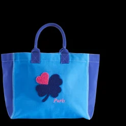 Merci - Cabas Tréfle Bouclette - Bleu