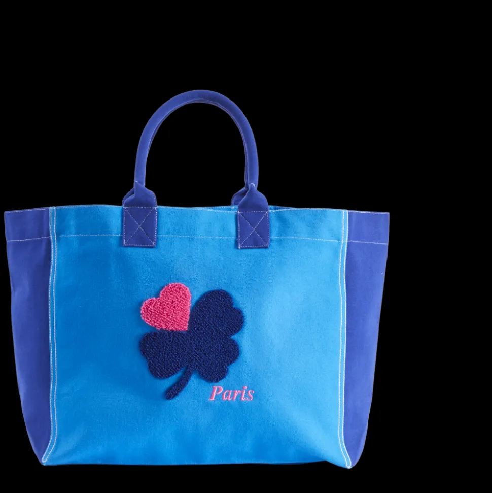 Merci - Cabas Tréfle Bouclette - Bleu