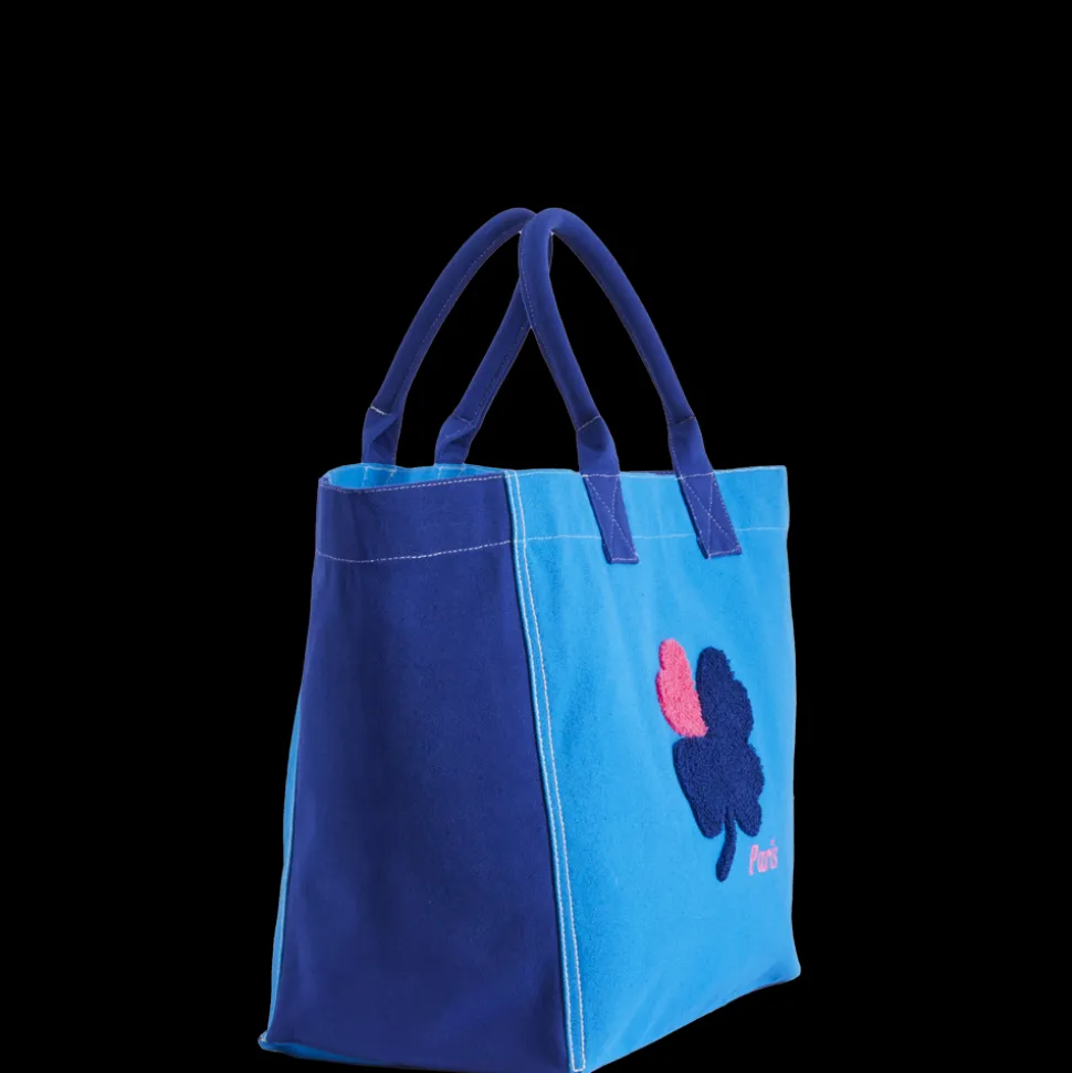 Merci - Cabas Tréfle Bouclette - Bleu