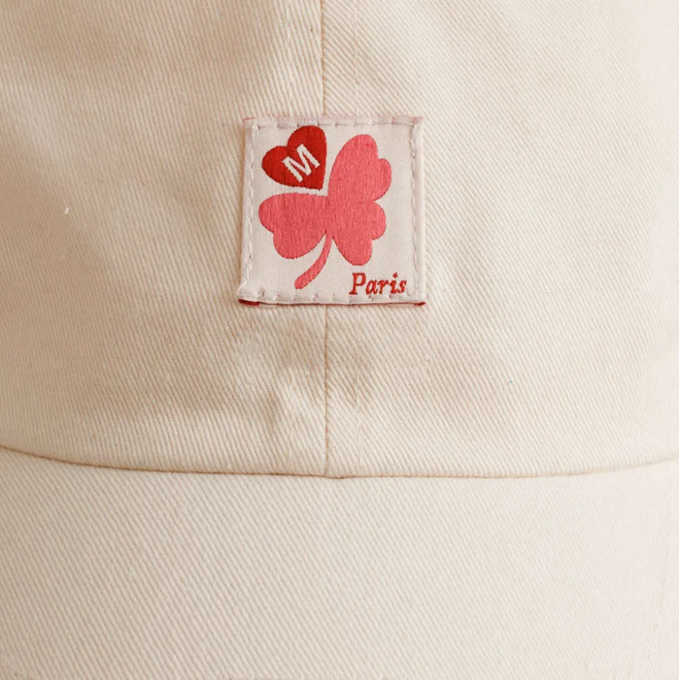 Merci - Casquette Trèfle Patch - Ecru