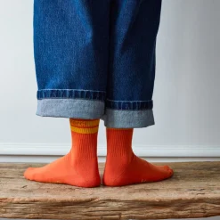 Merci - Chaussettes à rayures - Orange
