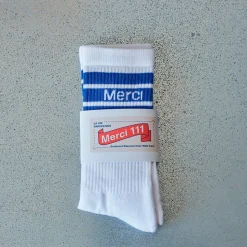 Merci - Chaussettes en coton - Bleu Matisse