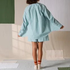 Merci - Chemise Basile - Rayures Vert