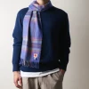 Merci - Echarpe en cachemire Harry - Carreaux Violet