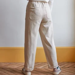 Merci - Pantalon en coton - Craie
