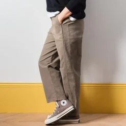 Merci - Pantalon en Coton - Camel