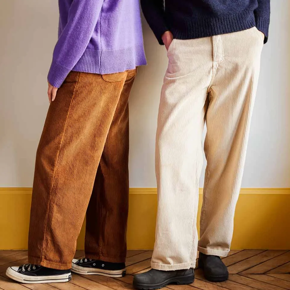 Merci - Pantalon en velours côtelé - Camel