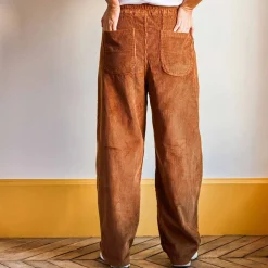 Merci - Pantalon en velours côtelé - Camel