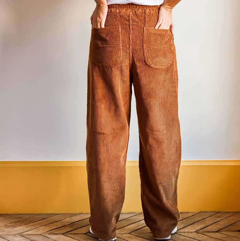 Merci - Pantalon en velours côtelé - Camel