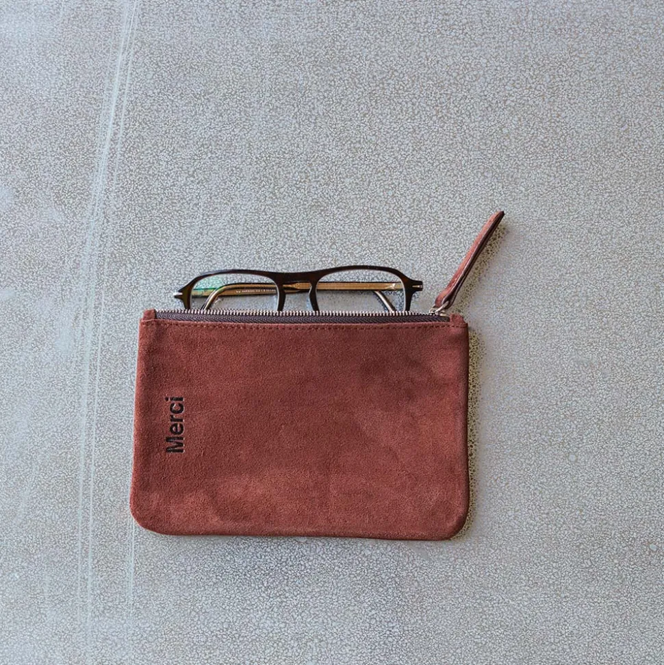 Merci - Pochette en daim - Muscat
