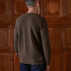 Merci - Pull en laine - Marron