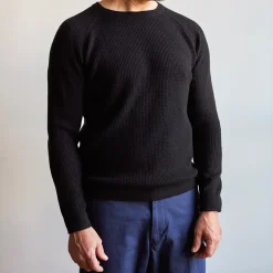 Merci - Pull en laine - Noir Charbon